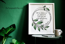 Load image into Gallery viewer, "One Wild and Precious Life" Mary Oliver Quote Print