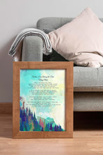 Load image into Gallery viewer, When I am Among the Trees By Mary Oliver Poetry Wall Art