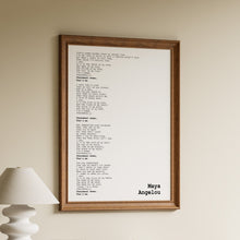 Load image into Gallery viewer, Phenomenal Woman Poem Print, Maya Angelou