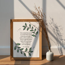 Load image into Gallery viewer, Be Yourself Quote Print by E E Cummings