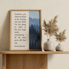 Load image into Gallery viewer, Charles Bukowski Quote Print Perseverance and Resilience Quote