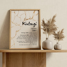 Load image into Gallery viewer, Kintsugi Definition Print - Japanese Wall Art - Wabi Sabi Decor - Zen Aesthetic