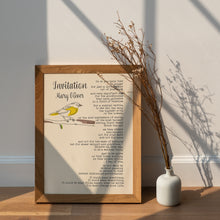 Load image into Gallery viewer, Invitation By Mary Oliver Poem Poster Print