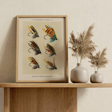 Load image into Gallery viewer, Vintage Salmon Flies Print – Antique Fly Fishing Illustration by C.F. Orvis