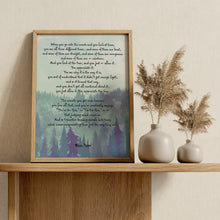 Load image into Gallery viewer, Turning People Into Trees – Ram Dass Quote Print