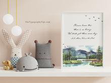 Load image into Gallery viewer, Winnie the Pooh Rivers know this: there is no hurry. We shall get there some day - A A Milne Framed & Unframed Options