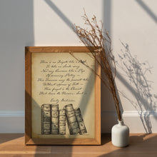 Load image into Gallery viewer, There is no Frigate like a Book Emily Dickinson Poem Print - Physical Print Without Frame