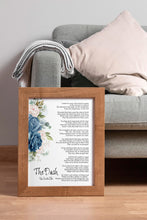 Load image into Gallery viewer, The Dash Poetry Print - Poem By Linda Ellis - Live Your Dash - Funeral Reading - Framed And Unframed Options