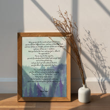 Load image into Gallery viewer, Turning People Into Trees – Ram Dass Quote Print