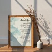 Load image into Gallery viewer, Amazing Grace Print Christian Hymn Lyrics Song Poster