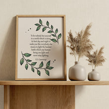 Load image into Gallery viewer, Be Yourself Quote Print by E E Cummings