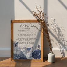 Load image into Gallery viewer, Dust If You Must Poem Print Rose Milligan