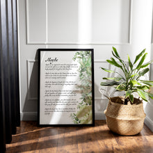Load image into Gallery viewer, Maybe Love Poem Print - Wedding Reading - 1st Anniversary Gift