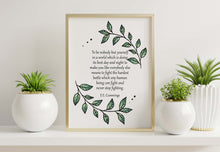 Load image into Gallery viewer, Be Yourself Quote Print by E E Cummings