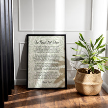 Load image into Gallery viewer, The Road Not Taken Poem Print – Robert Frost on William Morris Willow Bough