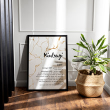 Load image into Gallery viewer, Kintsugi Definition Print - Japanese Wall Art - Wabi Sabi Decor - Zen Aesthetic