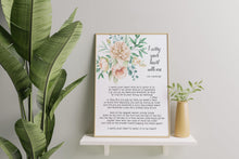 Load image into Gallery viewer, I carry your heart (i carry it in my heart) E.E. Cummings poetry wall art