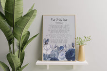 Load image into Gallery viewer, Dust If You Must Poem Print Rose Milligan