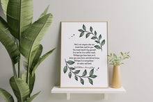 Load image into Gallery viewer, Walt Whitman Quote Print – “You Must Travel It by Yourself” | Leaves of Grass