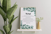 Load image into Gallery viewer, The Struggle Poem Print – Mikhail Naimy Lebanese Poetry with Eucalyptus