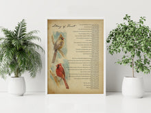 Load image into Gallery viewer, Litany of Trust Prayer Print – Vintage Paper Style Cardinal Wall Art