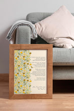 Load image into Gallery viewer, How I go to the woods Mary Oliver Poem Print