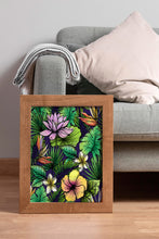 Load image into Gallery viewer, Tropical Flowers Print – Jungle Botanical Art Lotus, Hibiscus and Frangipani