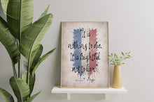 Load image into Gallery viewer, Les Miserables Quote Print "It is nothing to die. It is frightful not to live" Victor Hugo Wall Art