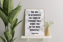 Load image into Gallery viewer, Sigmund Freud Quote Years of Struggle Will Strike You as the Most Beautiful Print