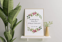 Load image into Gallery viewer, Let Everything Happen to You – Rainer Maria Rilke Quote Print