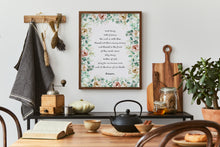 Load image into Gallery viewer, Hail Mary Prayer Print "Hail Mary Full of Grace" Catholic Prayer Wall Art