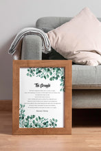 Load image into Gallery viewer, The Struggle Poem Print – Mikhail Naimy Lebanese Poetry with Eucalyptus