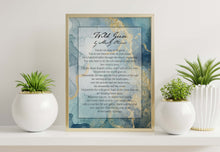 Load image into Gallery viewer, Wild Geese Poetry Wall Art by Mary Oliver