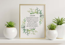 Load image into Gallery viewer, Comrades Poem Print by Eva Gore-Booth