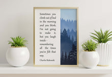 Load image into Gallery viewer, Charles Bukowski Quote Print Perseverance and Resilience Quote