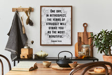 Load image into Gallery viewer, Sigmund Freud Quote Years of Struggle Will Strike You as the Most Beautiful Print