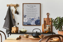Load image into Gallery viewer, Dust If You Must Poem Print Rose Milligan