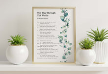 Load image into Gallery viewer, The Way Through the Woods Poem Print – Rudyard Kipling Poetry Print