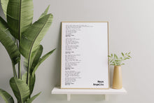 Load image into Gallery viewer, Phenomenal Woman Poem Print, Maya Angelou
