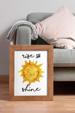 Load image into Gallery viewer, Rise and Shine Print – Cute Smiling Watercolour Sun Illustration