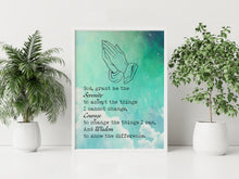 Load image into Gallery viewer, Serenity Prayer Print – Sobriety Gift, Sober Anniversary Gift