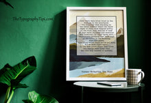 Load image into Gallery viewer, Once There Were Brook Trout – Cormac McCarthy The Road Quote Print