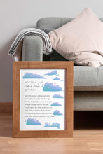 Load image into Gallery viewer, He Wishes for the Cloths of Heaven Poem Print by W.B. Yeats