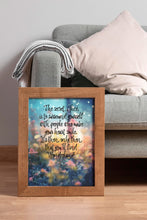 Load image into Gallery viewer, Alice in Wonderland Quote Print – Whimsical Floral Wall Art