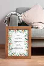 Load image into Gallery viewer, Hail Mary Prayer Print "Hail Mary Full of Grace" Catholic Prayer Wall Art