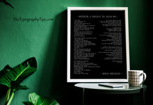 Load image into Gallery viewer, Mother, A Cradle to Hold Me Poem Print – Maya Angelou Mother's Day Poem