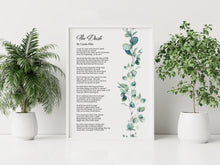 Load image into Gallery viewer, The Dash Poetry Print - Poem By Linda Ellis - Live Your Dash - Funeral Reading - Framed And Unframed Options