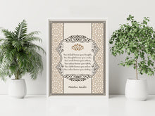 Load image into Gallery viewer, Mahatma Gandhi Quote Print - Your Beliefs Become Your Thoughts
