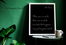 Load image into Gallery viewer, Otto Frank Freedom of the Mind Quote Wall Art