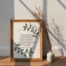 Load image into Gallery viewer, Walt Whitman Quote Print – “You Must Travel It by Yourself” | Leaves of Grass
